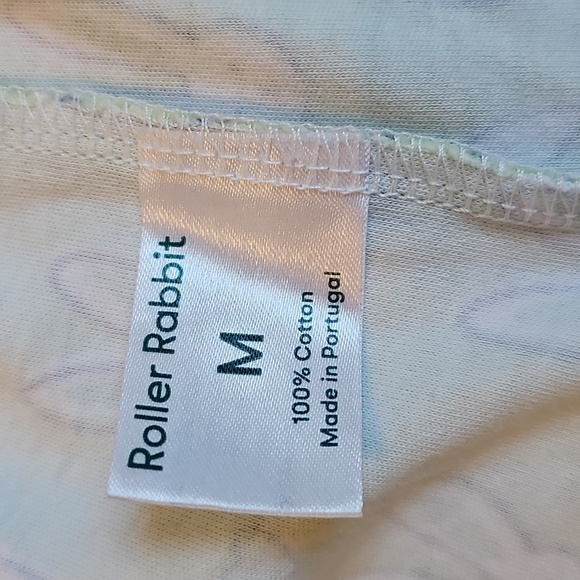 Bunny Luck Polo Pajamas Roller Rabbit size M - Picture 5 of 7